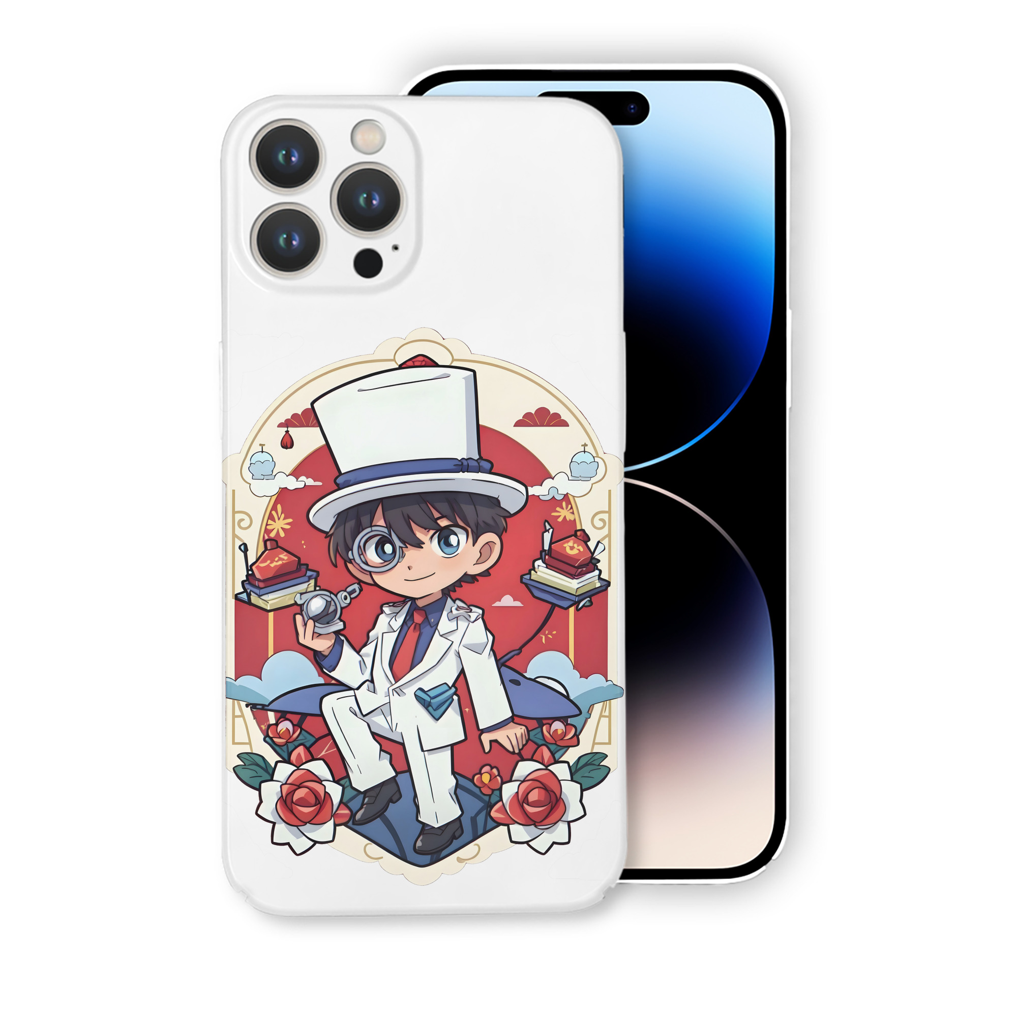 （画像用） 名探偵コナン くろば かいと Detective Conan Kuroba Kaito 【iPhone 14シリーズ対応】ハードケース